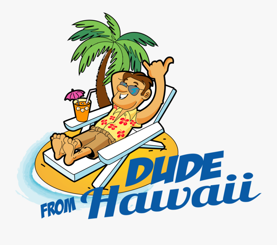 Mens Aloha Blue Dolphin - Aloha Dude, Transparent Clipart