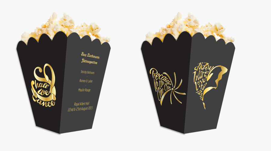 Popcorn Box Design, Transparent Clipart