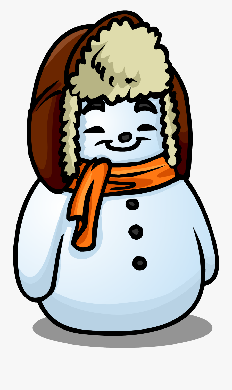 1298 X 2120 - Club Penguin Snowman, Transparent Clipart