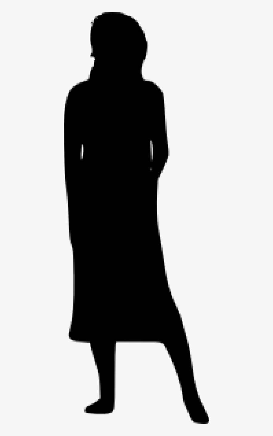 Free Png Woman Silhouette Png - Middle Aged Woman Silhouette, Transparent Clipart