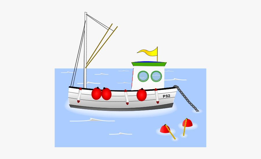 Free To Use & Public Domain Fishing Clip Art - Cartoon Fishing Boat Clipart, Transparent Clipart