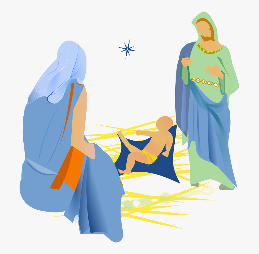Medium Image Png - Mary Joseph And Jesus Png, Transparent Clipart
