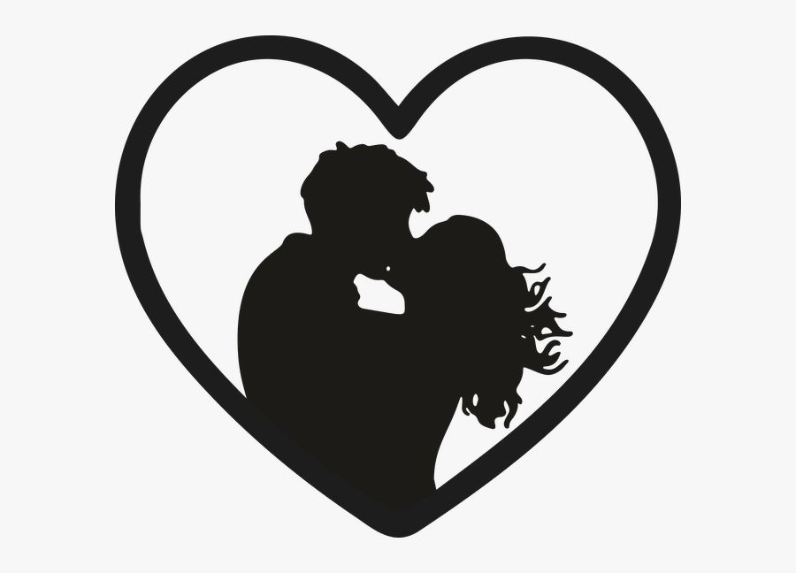 Most Romantic Bedroom Kisses Images Girl And Boys Lip - Couple Kissing Silhouette Png, Transparent Clipart