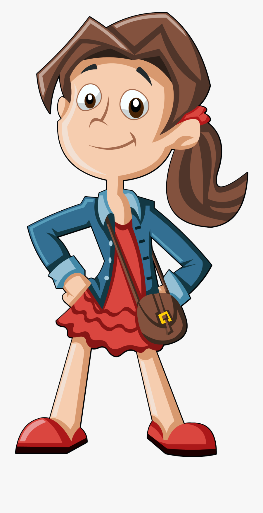 Transparent Background Clipart Girl Png, Transparent Clipart