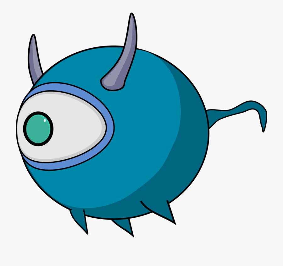 Cartoon Monster Fish Png, Transparent Clipart