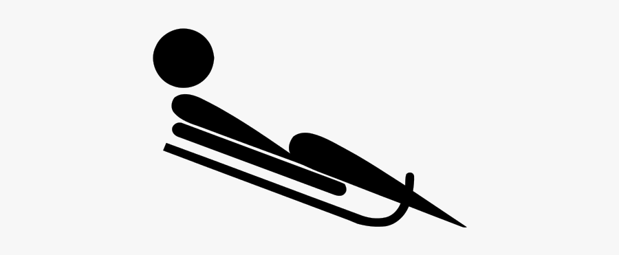 File - Luge Pictogram - Svg - Olympic Luge Clipart, Transparent Clipart