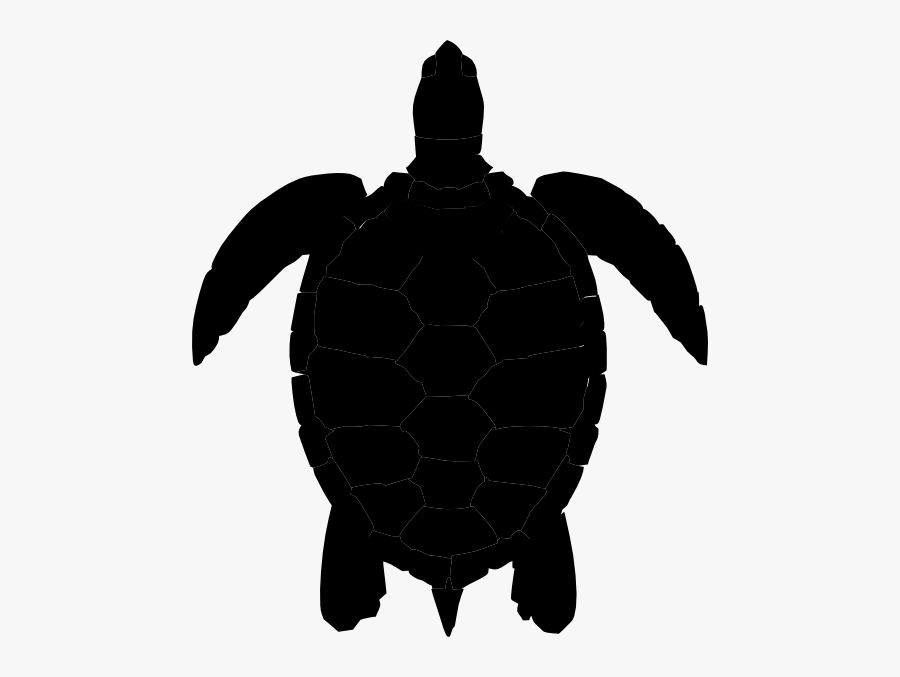 Plum Sea Turtle Clip Art At Clker - Silhouette Of A Sea Turtle, Transparent Clipart