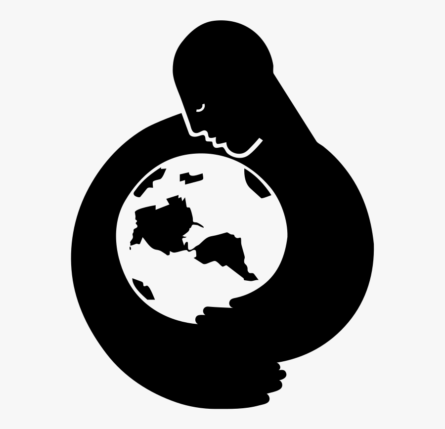 Environment Clipart Mother Earth - Mother Earth Black And White, Transparent Clipart