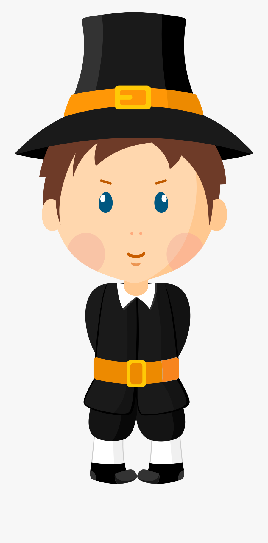 Collection Of Transparent - Pilgrim Boy Clipart, Transparent Clipart