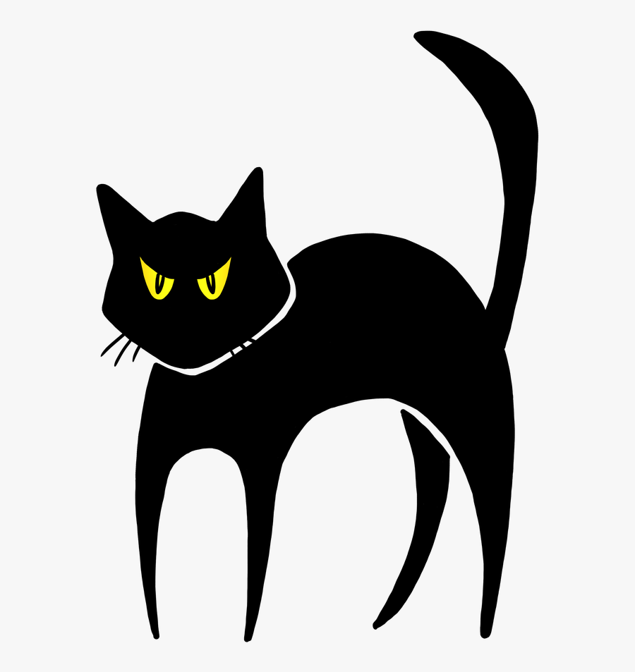 Halloween Images Free Wallsviews - Halloween Black Cat Clip Art, Transparent Clipart