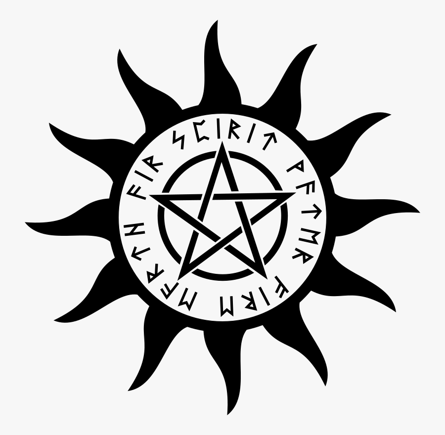 Symbol With Pentagram Free Vector - Pentagram Vector, Transparent Clipart
