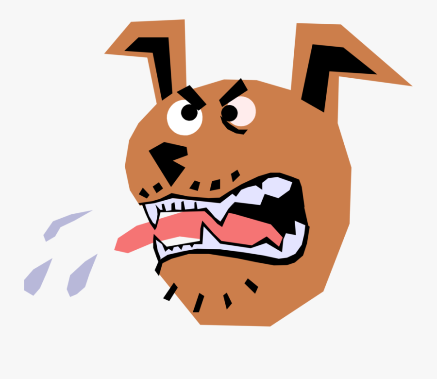 Barking Guard Dog, Transparent Clipart