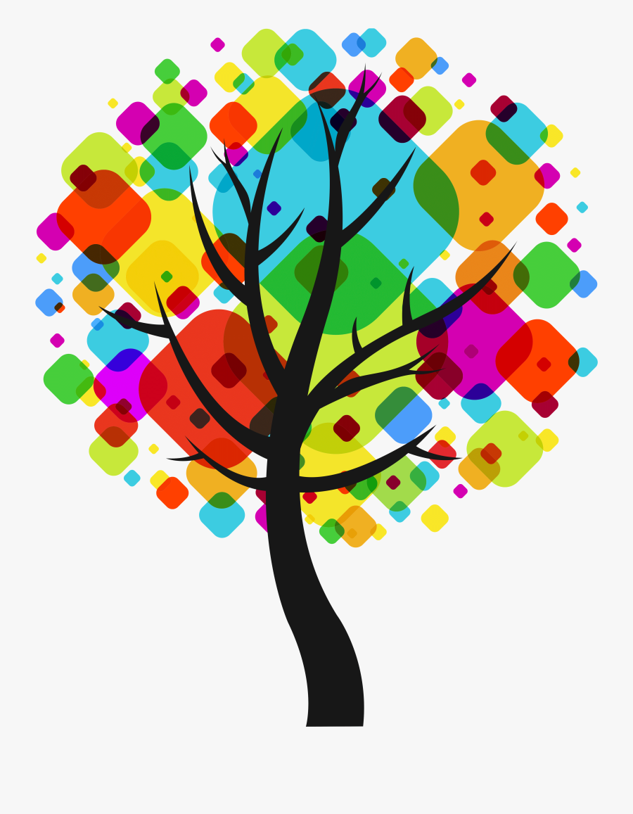 Family Tree Research Made Easy Clipart , Png Download - Colorful Family Tree Design, Transparent Clipart