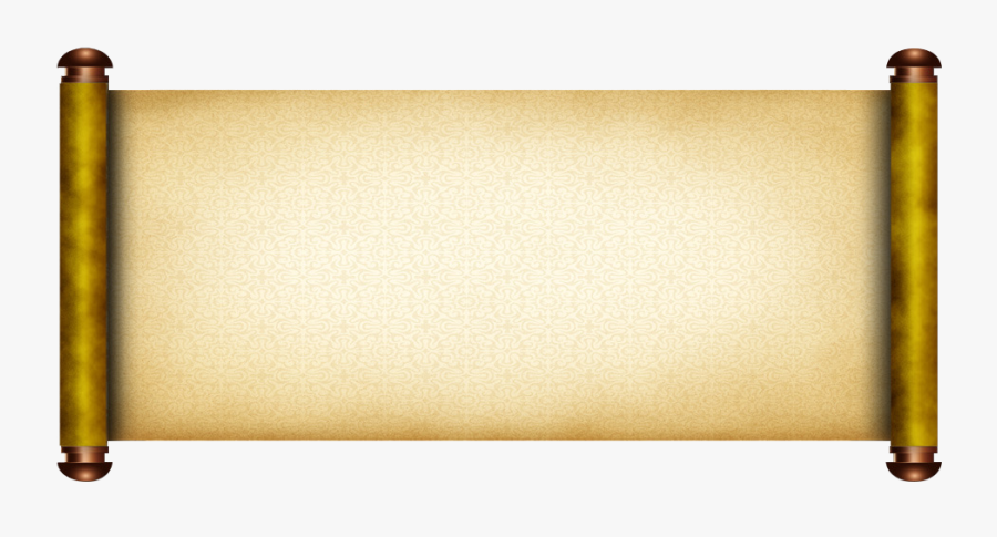 Transparent Scroll Frame Png - Bamboo Scroll Paper, Transparent Clipart
