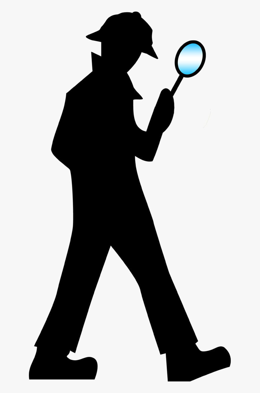 Detective Clipart Look For Clue - Magnifying Glass Detective Png, Transparent Clipart
