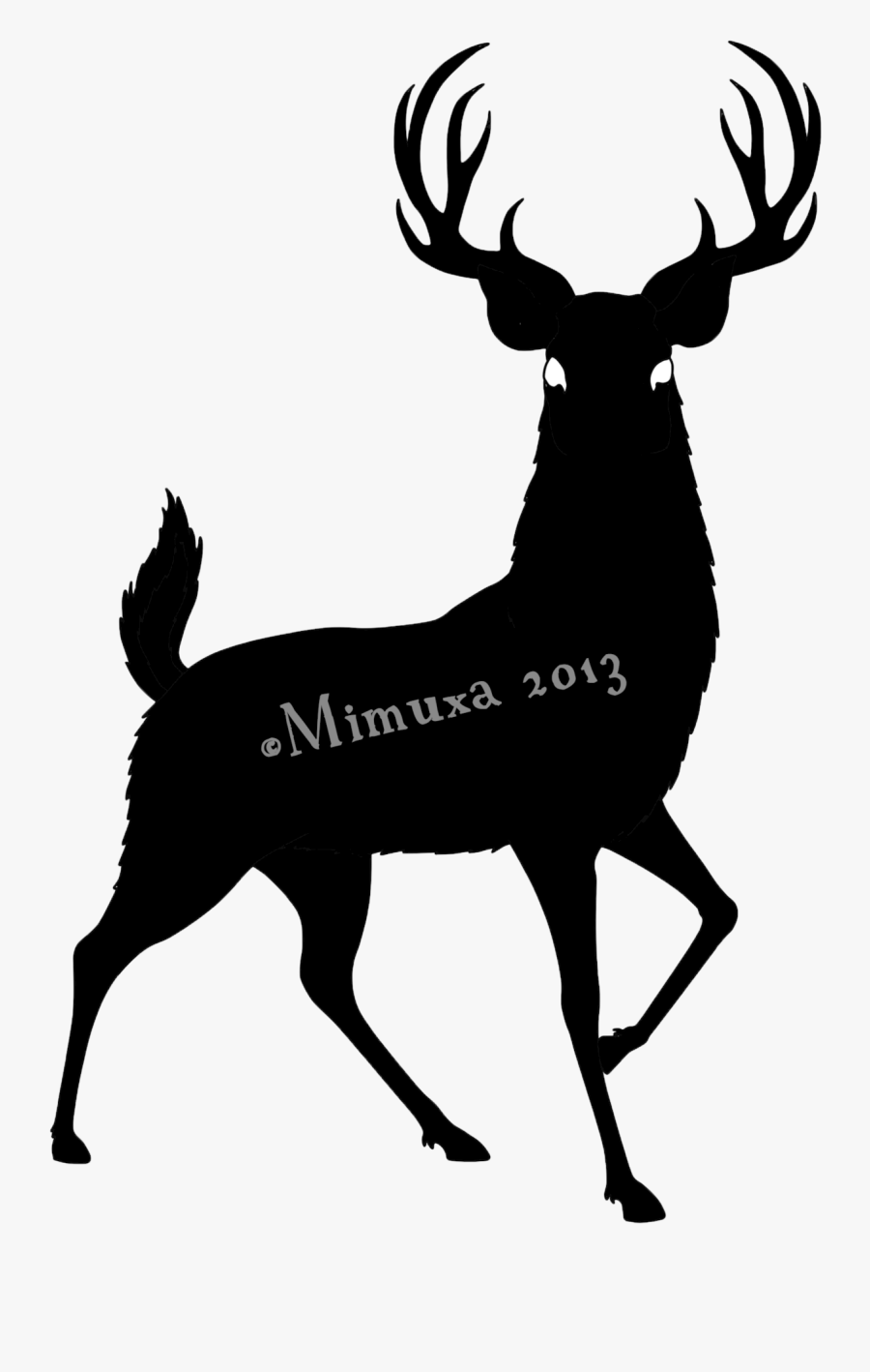 Deer Silhouette Clipart , Png Download - Big Buck Deer Clip Art, Transparent Clipart