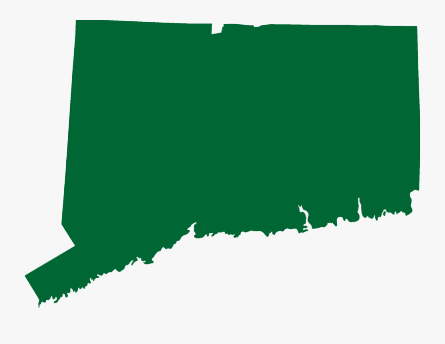 Ct State Green - Connecticut Flag Map, Transparent Clipart