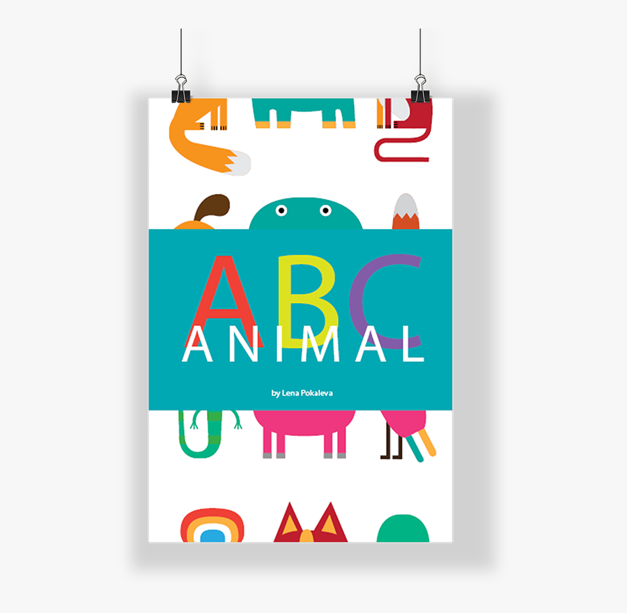 An Abc Book For Children, An Alphabet Animals Clipart - Alphabet Book Cover Design, Transparent Clipart