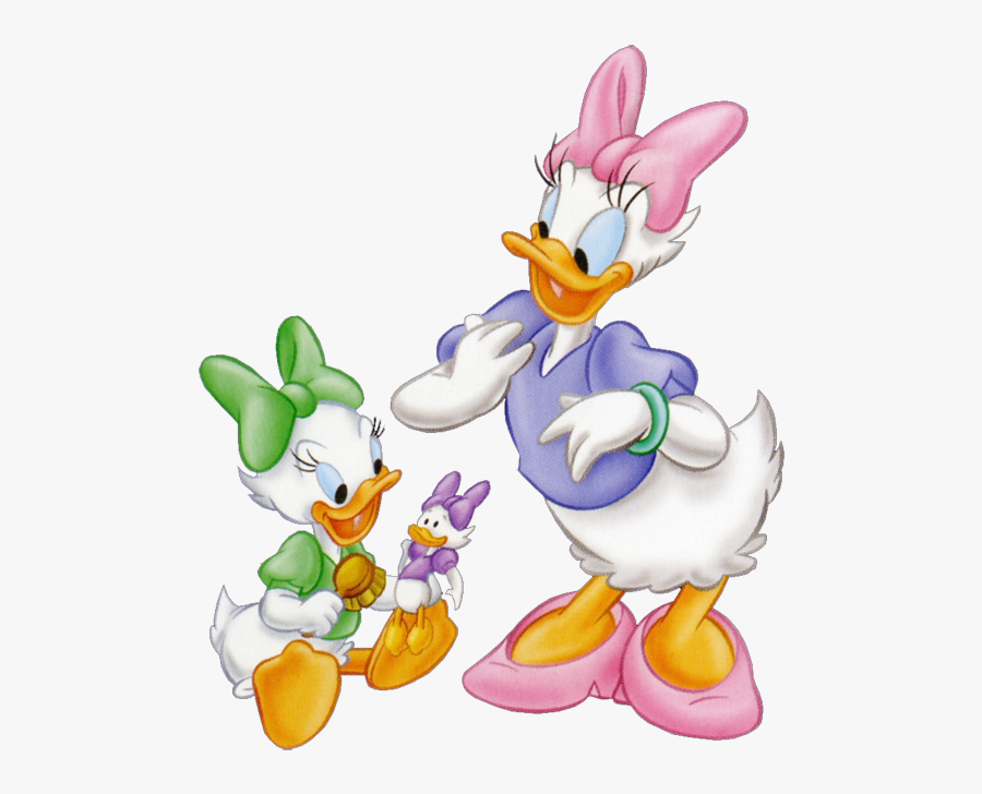 Daisy Duck Nieces, Transparent Clipart