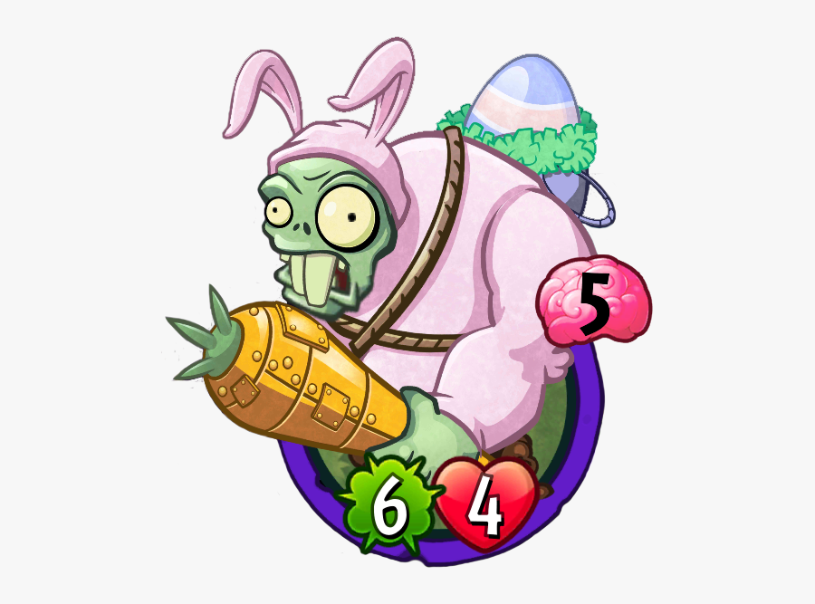 Zombies Wiki - Plants Vs Zombies Heroes Hippity Hop Gargantuar, Transparent Clipart