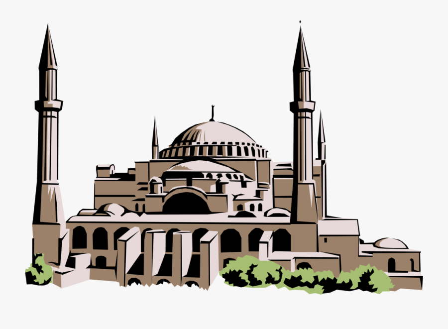 Hagia St Sophia Istanbul - Hagia Sophia Drawing Byzantine Architecture, Transparent Clipart