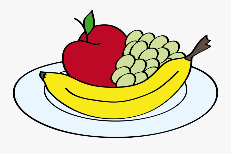 Ein Teller Mit Obst - Fruit On Plate Clipart, Transparent Clipart