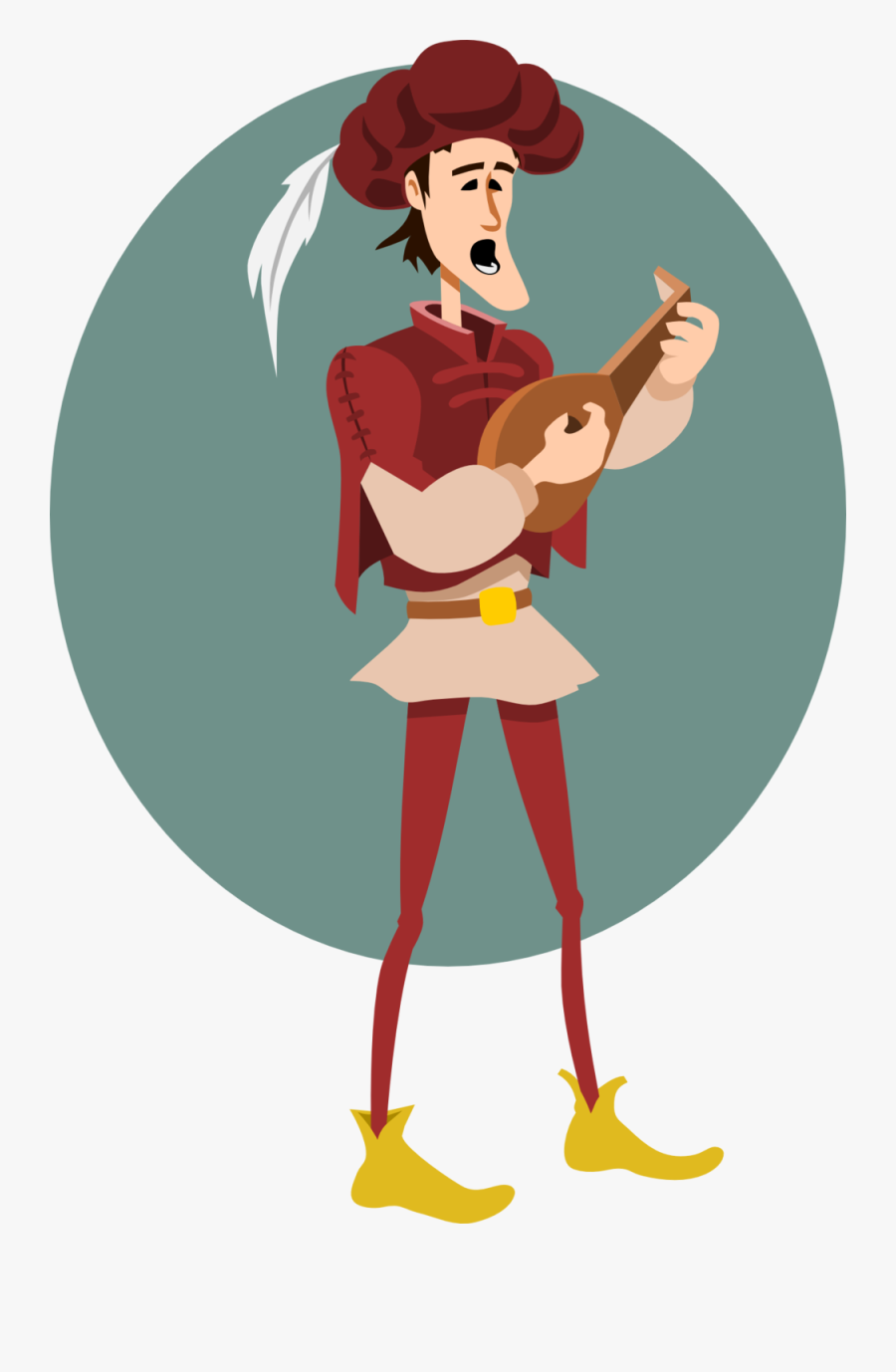 Troubadour Clipart, Transparent Clipart