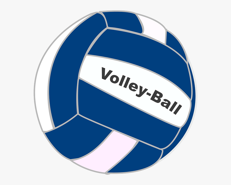 Blue And White Volleyball Clipart - Volleyball Ball Blue And White, Transparent Clipart