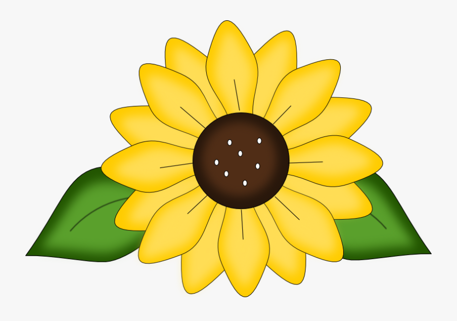 Clipart Cartoon Transparent Background Sunflower, Transparent Clipart