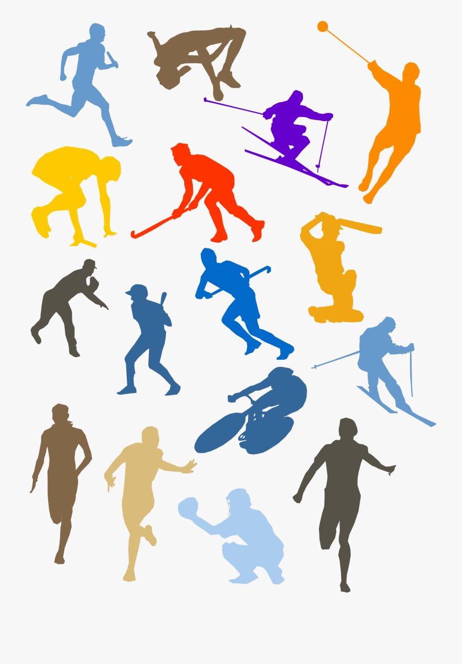 Silhouette Sport Disciplines Set - Sports Cliparts, Transparent Clipart