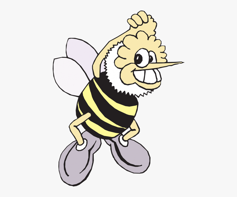 Happy Bee Wings - گیف زنبور عسل, Transparent Clipart