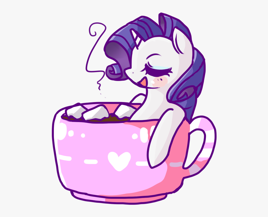 Marshmallow Clipart Hot Chocolate Marshmallow - Mlp Rarity With Marshmallow, Transparent Clipart