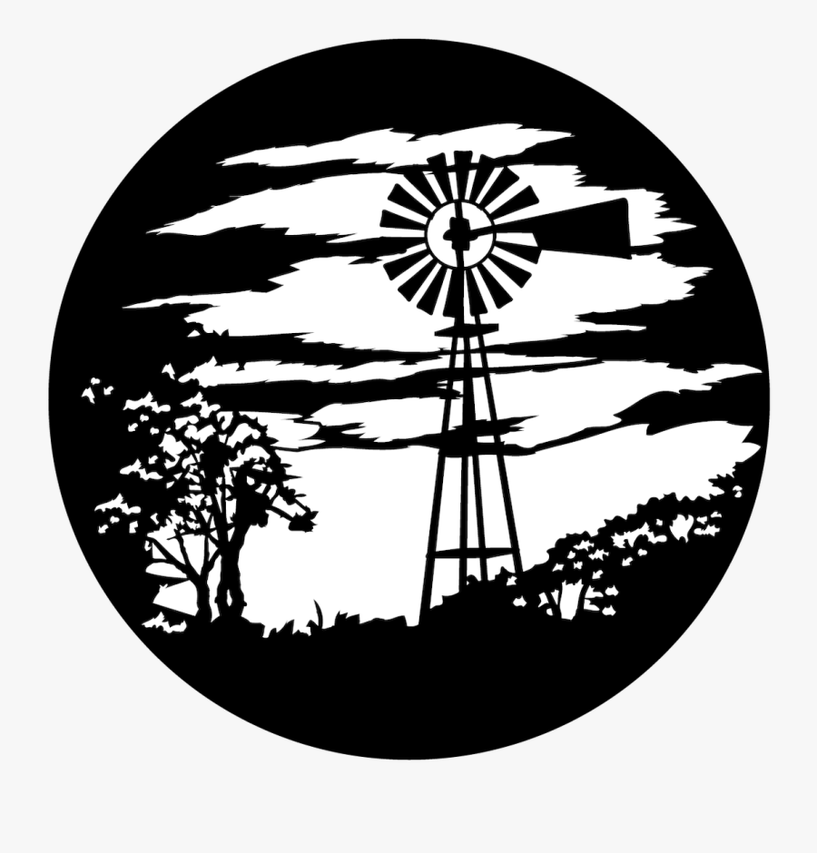Apollo Windmill Western - Windmill Clipart Silhouette, Transparent Clipart