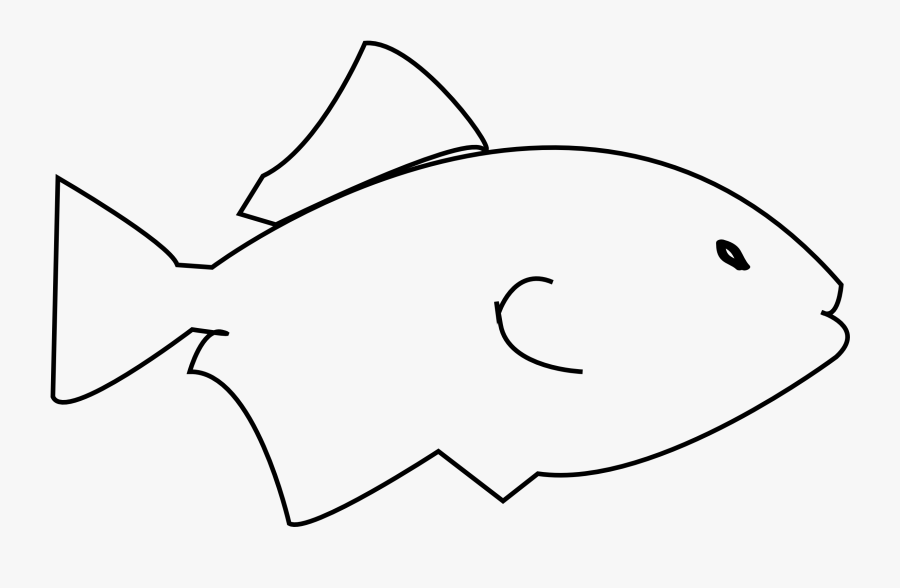 Black And White Fish Image - Pomacentridae, Transparent Clipart