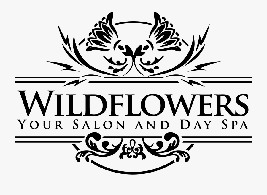 Logo - Wild Flower Logo Black And White, Transparent Clipart