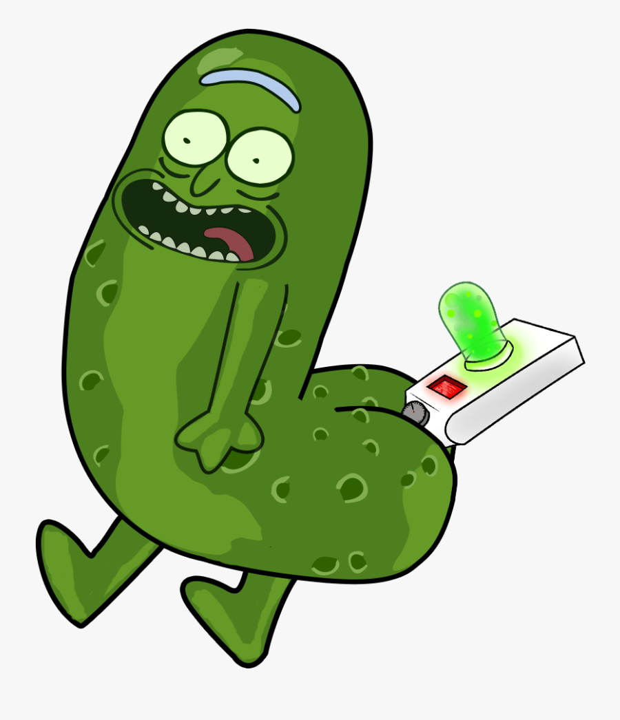 Transparent Pickles Clipart - Pickle Rick Background, Transparent Clipart