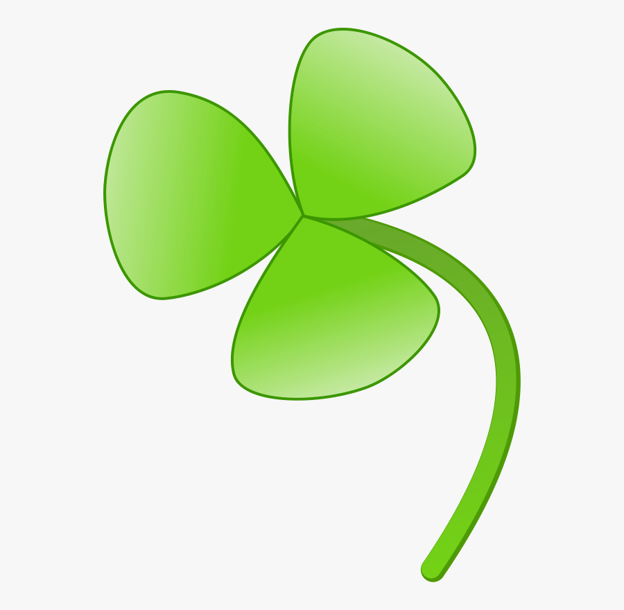 Cartoon Three Leaf Clover, Transparent Clipart