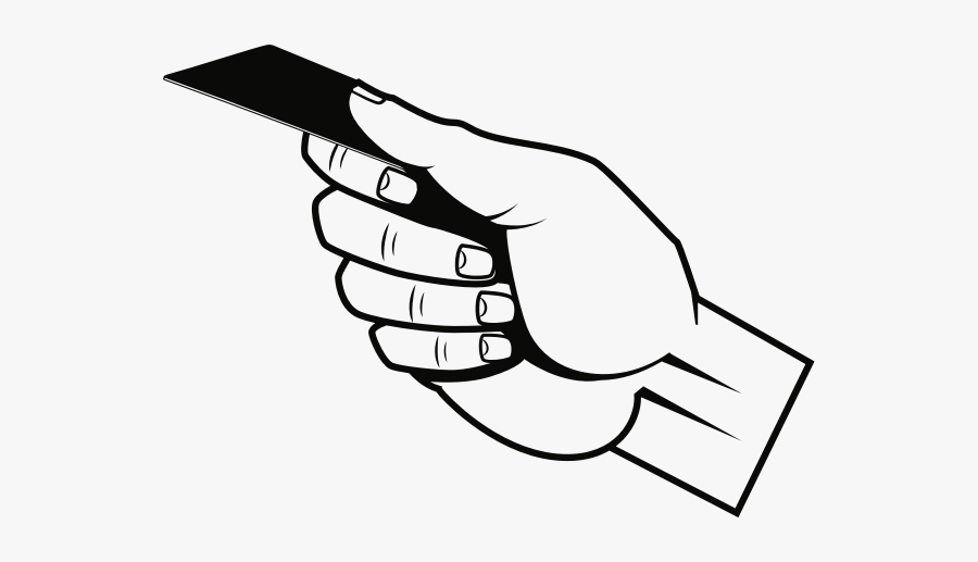 Hand With Card - Portable Network Graphics, Transparent Clipart