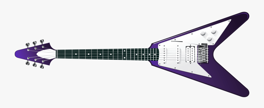 Transparent Modern Guitar Png Clipart - Transparent Background Png Guitar, Transparent Clipart
