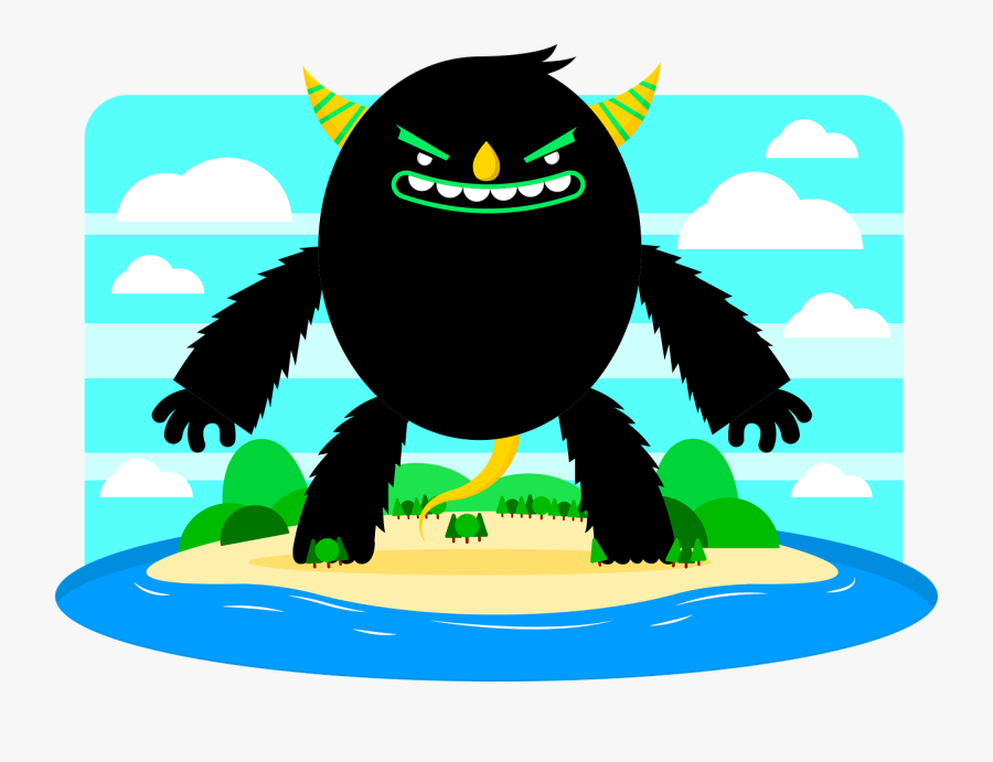 Island Clipart Scary - Illustration, Transparent Clipart