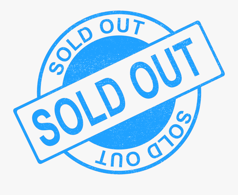 Sold Out Png - Sold Out Blue Png, Transparent Clipart