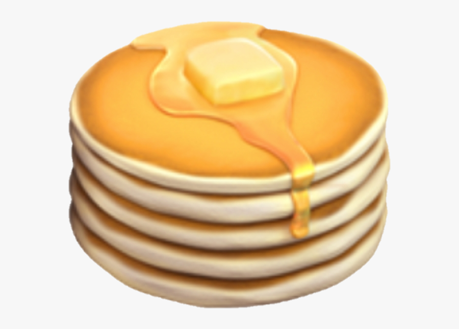 Transparent Stack Of Pancakes Clipart - Pancake Emoji Apple, Transparent Clipart