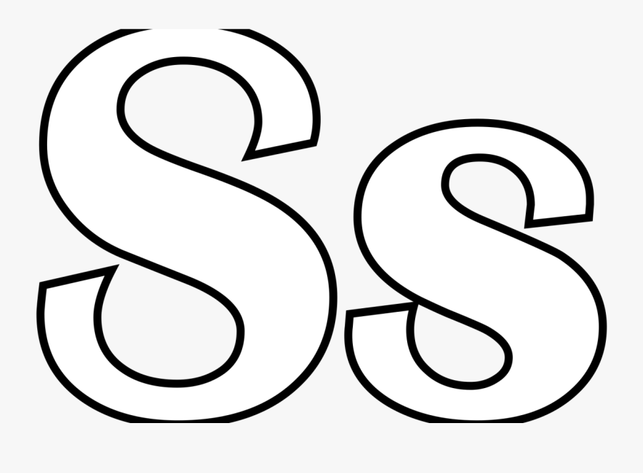 Coloring Pages For The Letter S Preschoolers Pictures - Line Art, Transparent Clipart