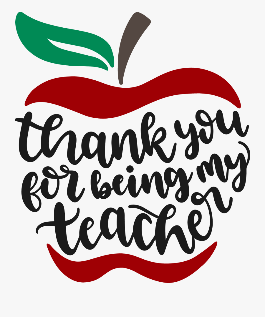 Thank You Teacher Vinyl Cut Out , Free Transparent Clipart - ClipartKey