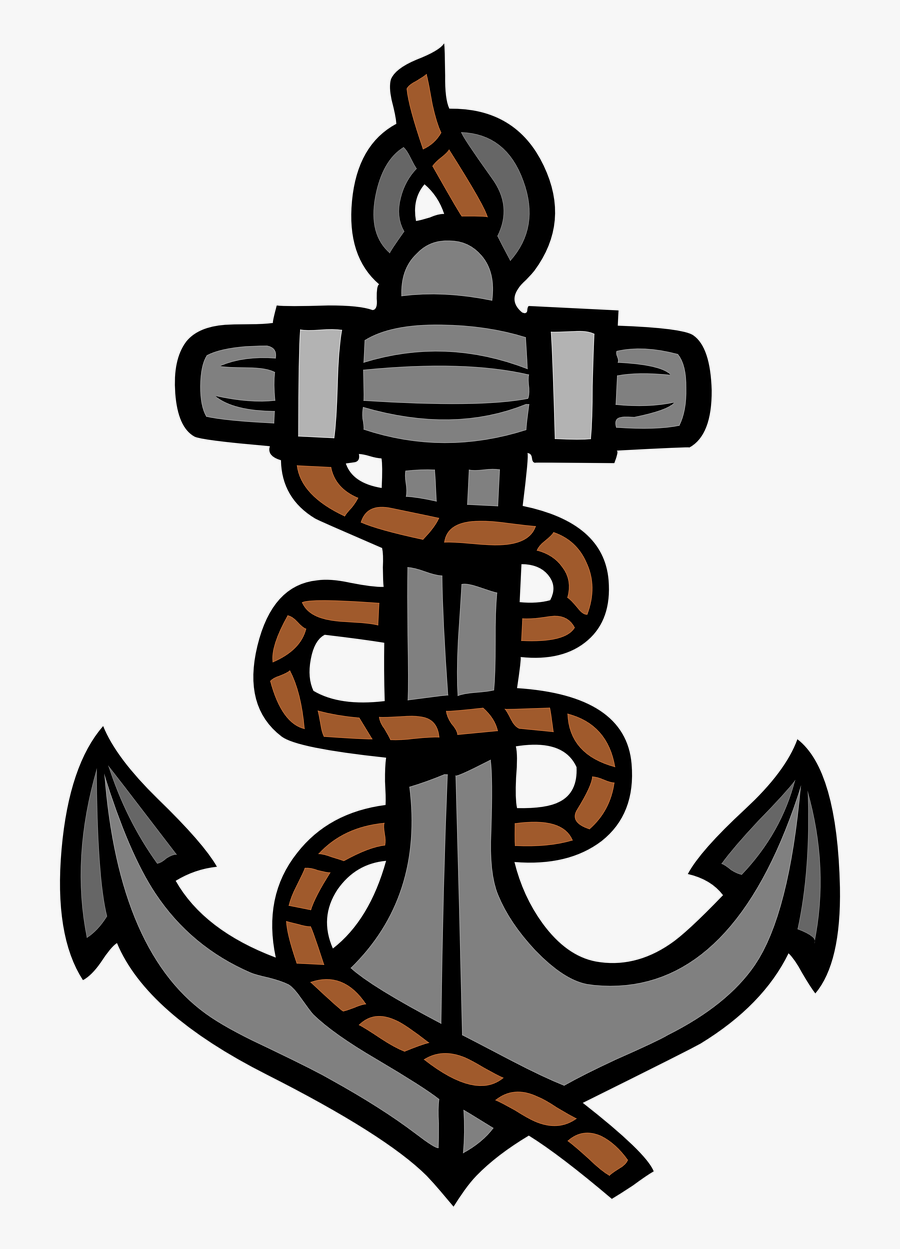 Anchor Rope Nautical Free Photo - Logo Jangkar, Transparent Clipart