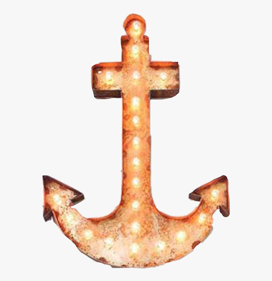 #lights #rustic #nautical #tan #anchor #freetoedit - Cross, Transparent Clipart