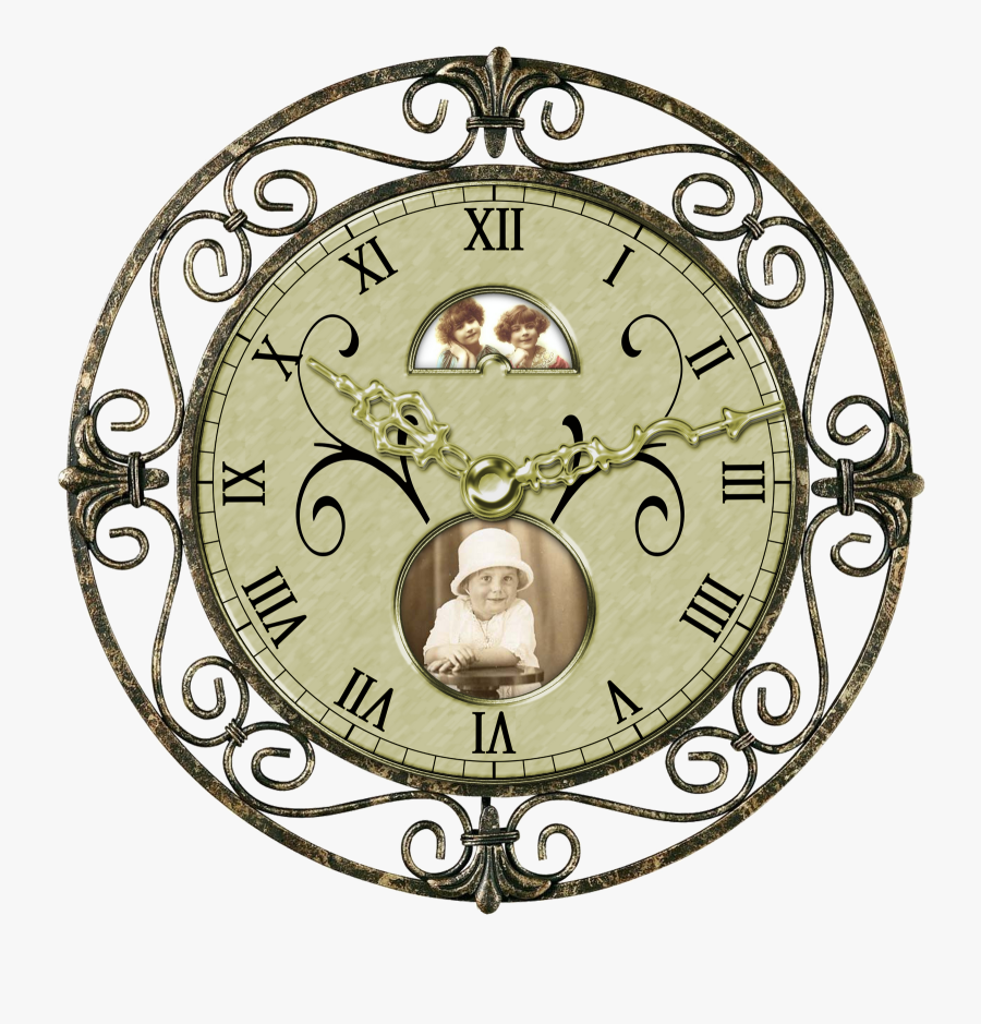 Antique Clock Clip Art N4 - Vintage Clock Clipart Transparent Background, Transparent Clipart