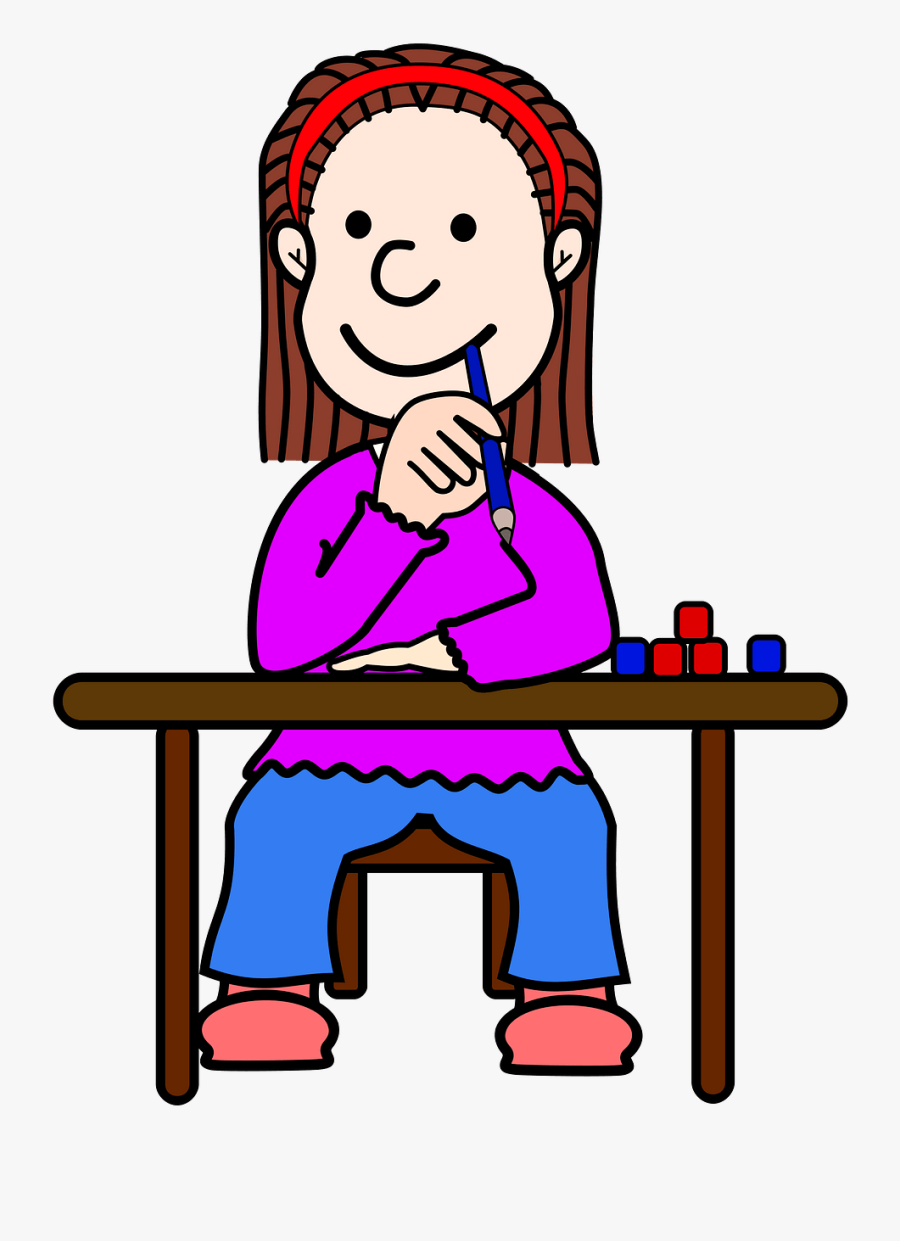 Student Thinking Png Clipart, Transparent Clipart