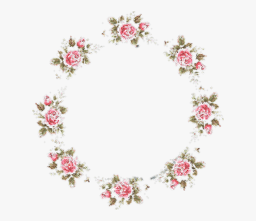Frame Roses Flowers Tumblr - Png Tumblr Aesthetic Flowers Png, Transparent Clipart