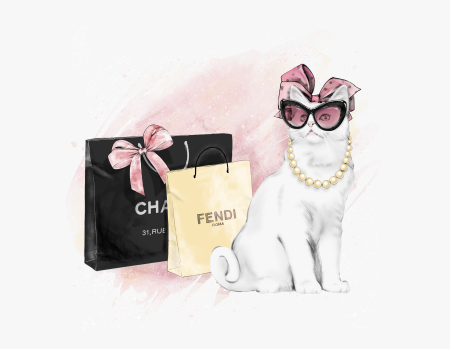 Chanel Cat, Transparent Clipart